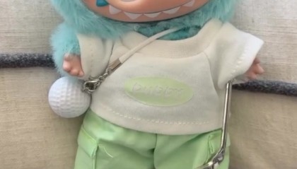 pg电子下载-詹姆斯展示个人Labubu收藏：命名为LeBronBron的潮玩新成员😁